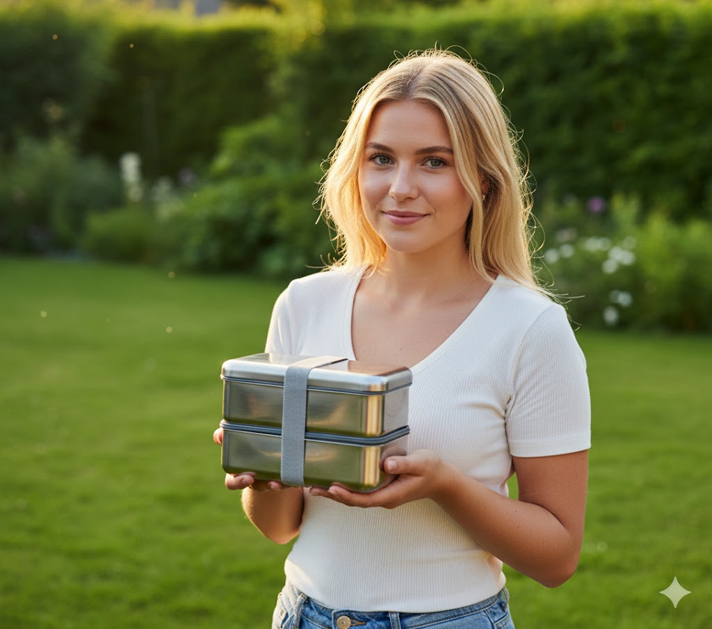 Lisse - Çift Katlı Yemek Kabı